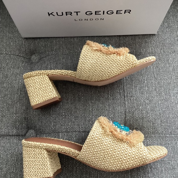 Kurt Geiger London Olive Block Heel Slide Sandal (Women), size 6.5US / 36.5EU - Picture 9 of 12